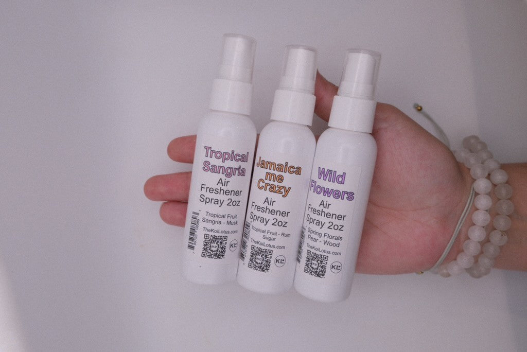 Artisan air freshener spray in 2oz white bottle
