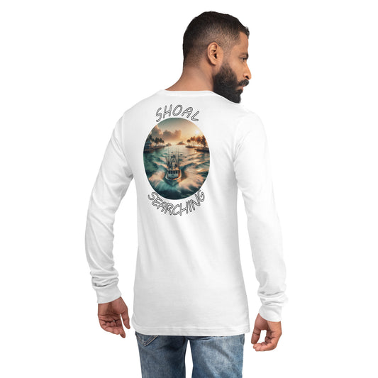 Shoal Searching - Unisex Long Sleeve Tee - Fishing/Boating Design - Free Shipping!!!!!