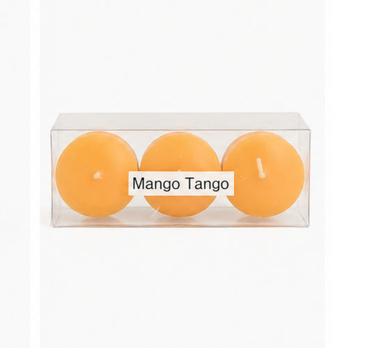 Hand-poured scented soy wax votive candles (box of 3)