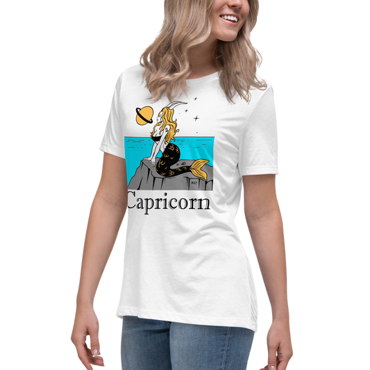 T-shirt (Capricorn) - Custom Designed Astrology Graphics - Perfect Gift For That Special Person That Loves Unique Fashion - Free Shipping !!!!!