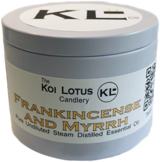 Essential oil candles (Frankincense & Myrrh) 8oz tin