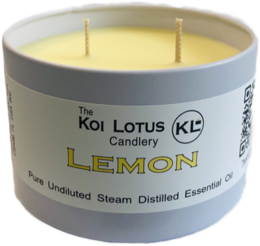 Essential oil Candles (Lemon) 8oz tin