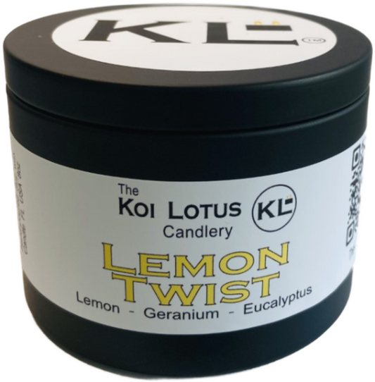 Fragrance oil Candles (Lemon Twist) 8oz tin