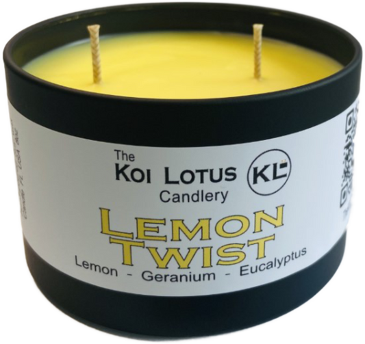 Fragrance oil Candles (Lemon Twist) 8oz tin