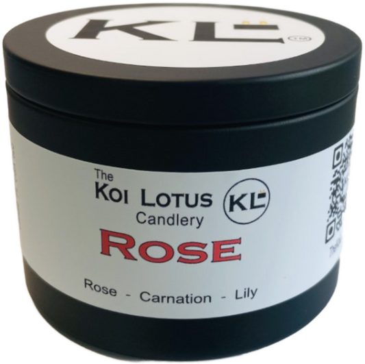 Fragrance oil Candles (Rose) 8oz tin