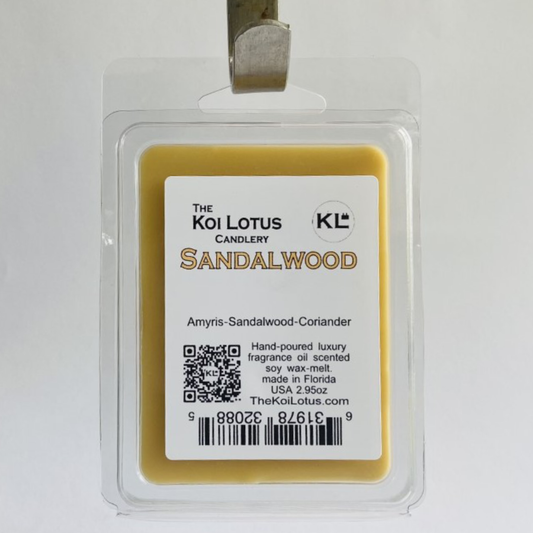 Fragrance oil Candles (Sandalwood) 2.95oz Wax-melt clamshell