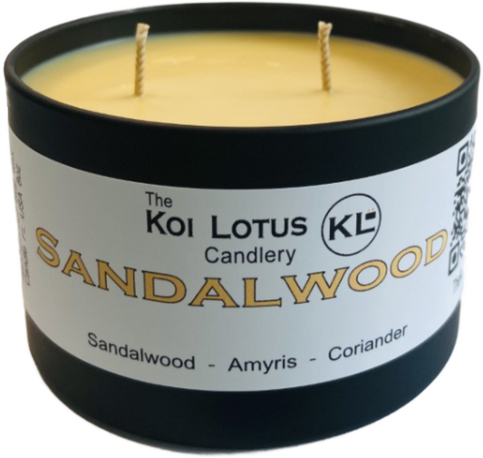 Fragrance oil Candles (Sandalwood) 8oz tin